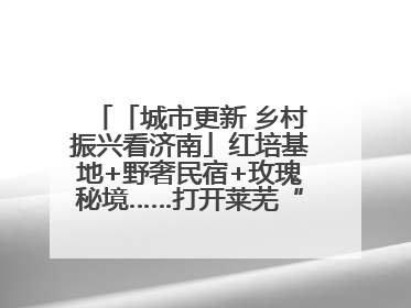 「城市更新 乡村振兴看济南」红培基地+野奢民宿+玫瑰秘境……打开莱芜“齐鲁情映山红片区”的破圈秘籍