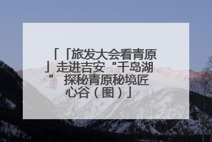 「旅发大会看青原」走进吉安“千岛湖” 探秘青原秘境匠心谷（图）