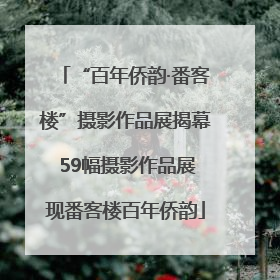 “百年侨韵·番客楼”摄影作品展揭幕 59幅摄影作品展现番客楼百年侨韵
