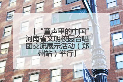 “童声里的中国”河南省文明校园合唱团交流展示活动（郑州站）举行