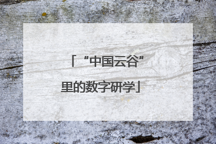 “中国云谷”里的数字研学