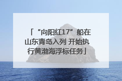 “向阳红17”船在山东青岛入列 开始执行黄渤海浮标任务