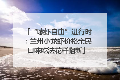 “嗦虾自由”进行时：兰州小龙虾价格亲民口味吃法花样翻新