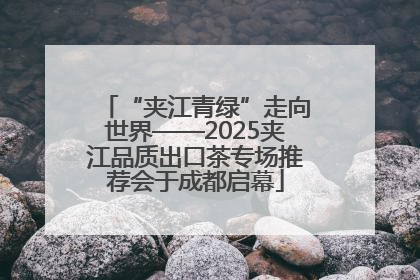 “夹江青绿”走向世界——2025夹江品质出口茶专场推荐会于成都启幕