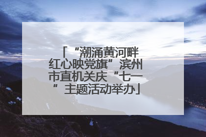 “潮涌黄河畔 红心映党旗”滨州市直机关庆“七一”主题活动举办