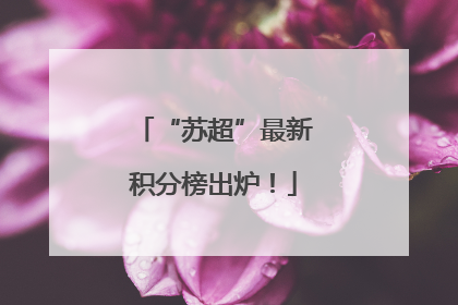 “苏超”最新积分榜出炉！