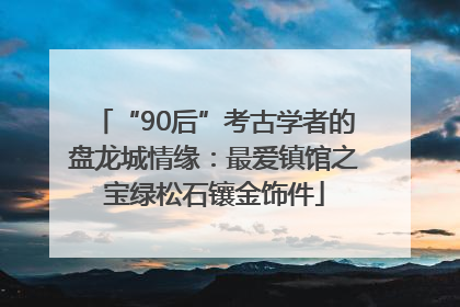 “90后”考古学者的盘龙城情缘：最爱镇馆之宝绿松石镶金饰件