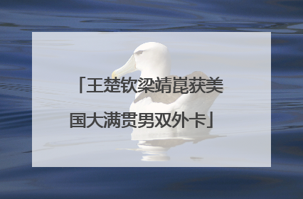 王楚钦梁靖崑获美国大满贯男双外卡
