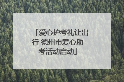 爱心护考礼让出行 德州市爱心助考活动启动