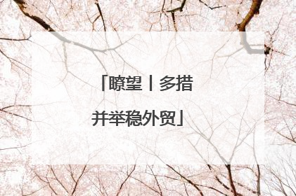 瞭望丨多措并举稳外贸