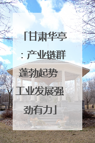 甘肃华亭：产业链群蓬勃起势 工业发展强劲有力