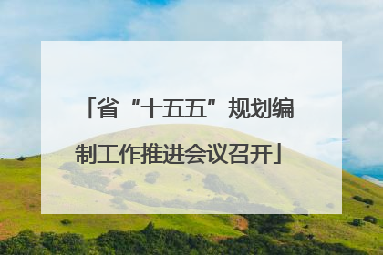 省“十五五”规划编制工作推进会议召开