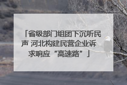 省级部门组团下沉听民声 河北构建民营企业诉求响应“高速路”