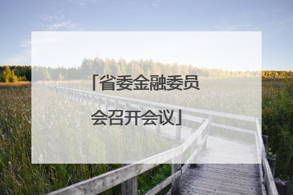 省委金融委员会召开会议