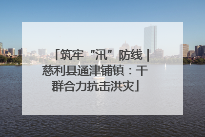 筑牢“汛”防线｜慈利县通津铺镇：干群合力抗击洪灾