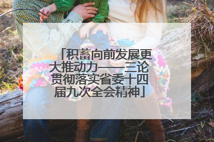 积蓄向前发展更大推动力——三论贯彻落实省委十四届九次全会精神