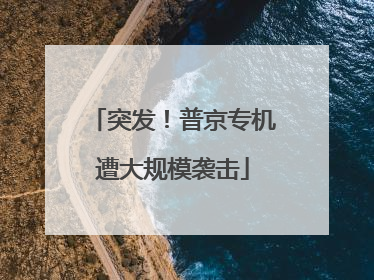 突发！普京专机遭大规模袭击