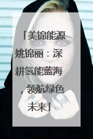 美锦能源姚锦丽：深耕氢能蓝海，领航绿色未来