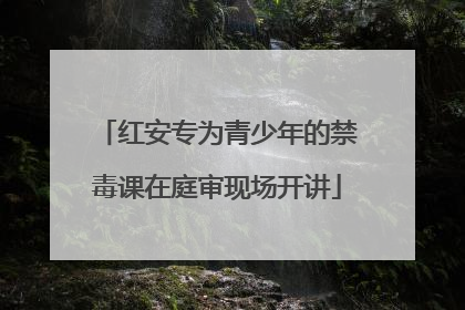 红安专为青少年的禁毒课在庭审现场开讲