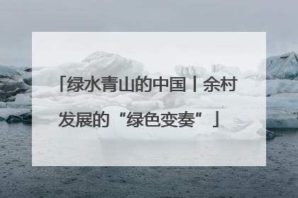 绿水青山的中国丨余村发展的“绿色变奏”