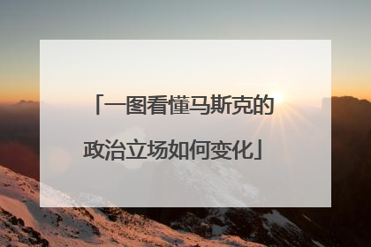 一图看懂马斯克的政治立场如何变化