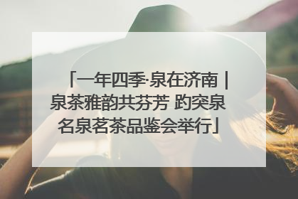 一年四季·泉在济南｜泉茶雅韵共芬芳 趵突泉名泉茗茶品鉴会举行