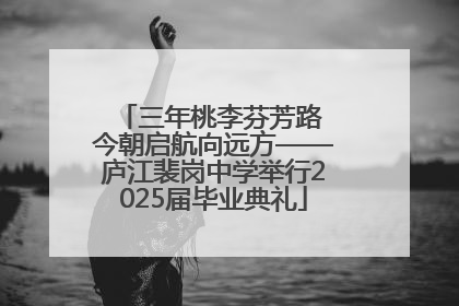 三年桃李芬芳路 今朝启航向远方——庐江裴岗中学举行2025届毕业典礼
