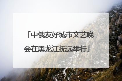 中俄友好城市文艺晚会在黑龙江抚远举行