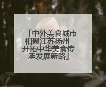 中外美食城市相聚江苏扬州 开拓中华美食传承发展新路