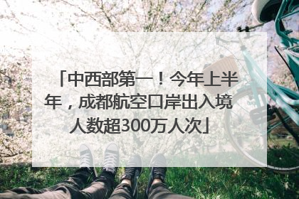 中西部第一！今年上半年，成都航空口岸出入境人数超300万人次