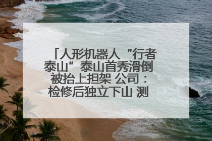人形机器人“行者泰山”泰山首秀滑倒被抬上担架 公司：检修后独立下山 测试就是为暴露问题
