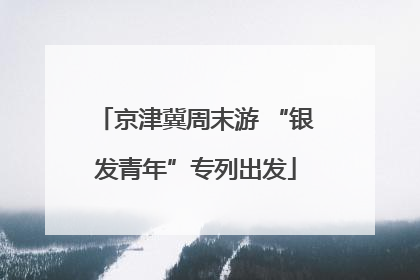 京津冀周末游 “银发青年”专列出发