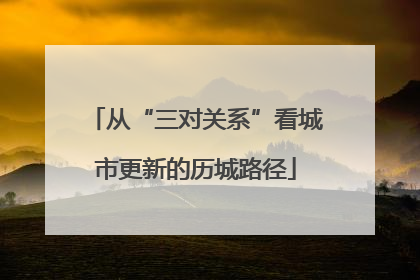 从“三对关系”看城市更新的历城路径