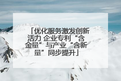 优化服务激发创新活力 企业专利“含金量”与产业“含新量”同步提升