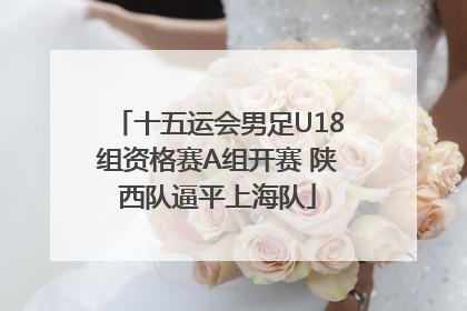 十五运会男足U18组资格赛A组开赛 陕西队逼平上海队