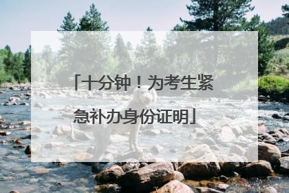 十分钟！为考生紧急补办身份证明