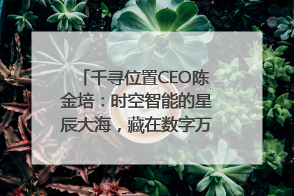 千寻位置CEO陈金培：时空智能的星辰大海，藏在数字万象与人间烟火中
