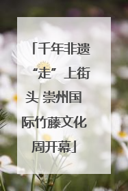 千年非遗“走”上街头 崇州国际竹藤文化周开幕