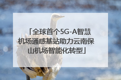 全球首个5G-A智慧机场通感基站助力云南保山机场智能化转型