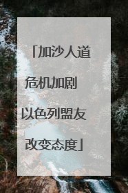 加沙人道危机加剧 以色列盟友改变态度