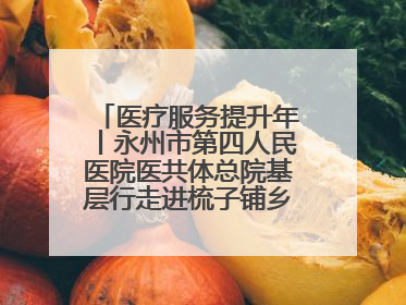 医疗服务提升年丨永州市第四人民医院医共体总院基层行走进梳子铺乡金花村