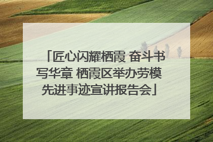 匠心闪耀栖霞 奋斗书写华章 栖霞区举办劳模先进事迹宣讲报告会