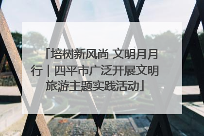 培树新风尚 文明月月行｜四平市广泛开展文明旅游主题实践活动