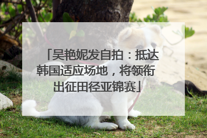 吴艳妮发自拍：抵达韩国适应场地，将领衔出征田径亚锦赛