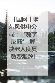 国网十堰东风供电公司：“数字反哺” 解决老人度夏缴费难题