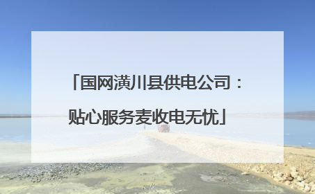 国网潢川县供电公司：贴心服务麦收电无忧