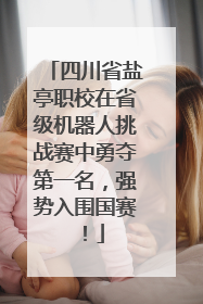 四川省盐亭职校在省级机器人挑战赛中勇夺第一名，强势入围国赛！