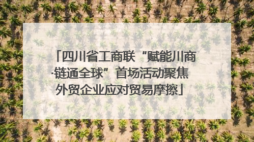 四川省工商联“赋能川商·链通全球”首场活动聚焦外贸企业应对贸易摩擦