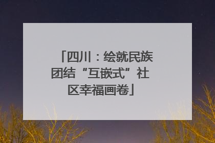 四川：绘就民族团结“互嵌式”社区幸福画卷