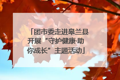 团市委走进皋兰县开展“守护健康·助你成长”主题活动